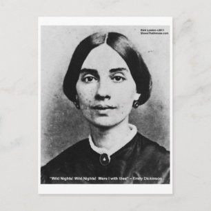Emily Dicksinson Wilde Nachten Liefde Citaten Cade Briefkaart