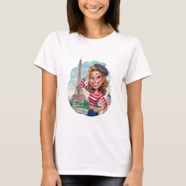 Emily em Paris sticker T-shirt
