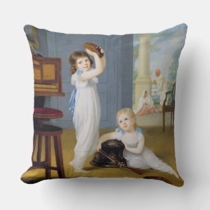Emily en George Mason, c.1794-95 (olie op canvas) Kussen