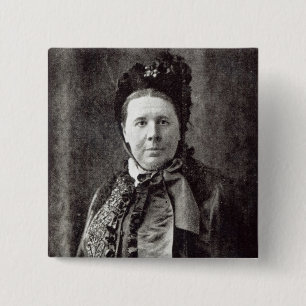 Emily Faithfull Vierkante Button 5,1 Cm