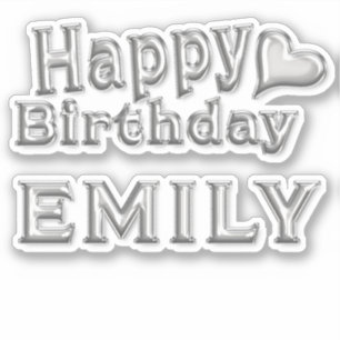 Emily Happy Birthday Autocollants