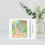 Emily M. Stout briefkaart (Staand voorkant)