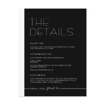 EMILY Modern Minimalist Monochrome Details Kaart