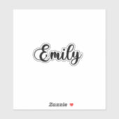 Emily Name - Handgeschreven kalligrafie Sticker (Vel)
