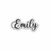Emily Name - Handgeschreven kalligrafie Sticker (Voorkant)