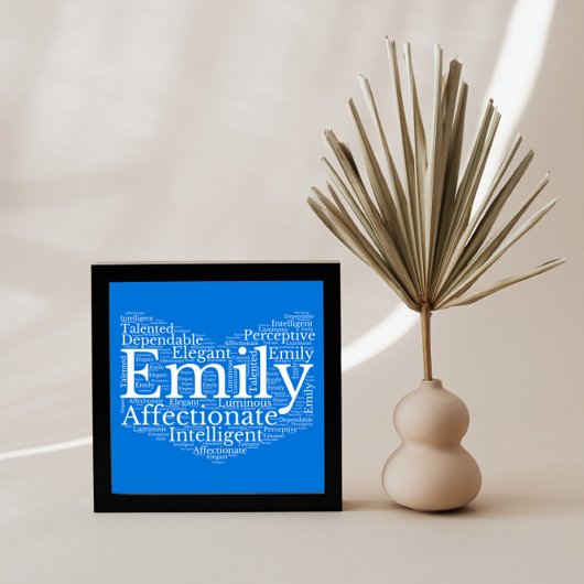 Emily Nom Cloud Personnalisable Poster