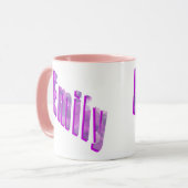 Emily, Nom Logo, Combo Rose Mug (Devant gauche)