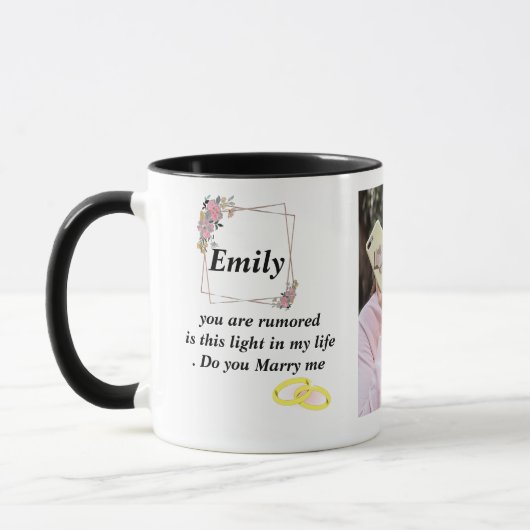 @Emily nom Mug - Coupe du café sur mesure avec une (Gauche)