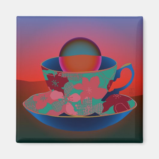 Emily Poetry Sunset Magnet (Devant)