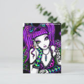 Emily Rainbow Celestial Tattoo Faery Briefkaart (Staand voorkant)