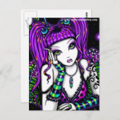 Emily Rainbow Celestial Tattoo Faery Briefkaart (Voorkant / Achterkant)