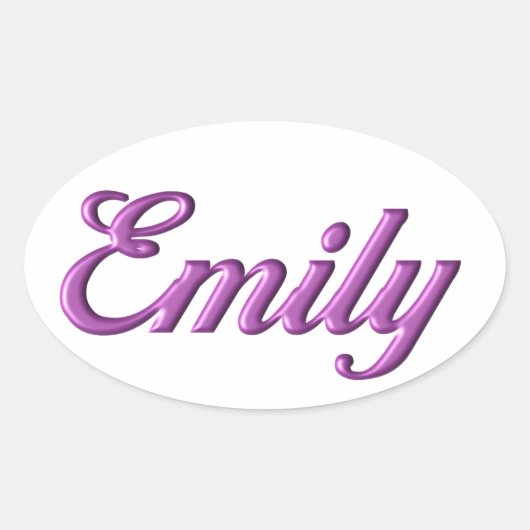 Emily sticker naam (Voorkant)