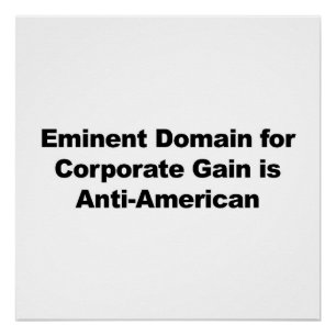 Eminente Domein voor BedrijfsAanwinst is anti-Amer Perfect Poster