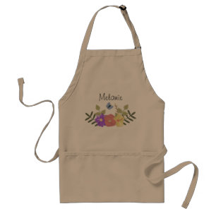 eminine Flowers en Butterfly op maat Standaard Schort
