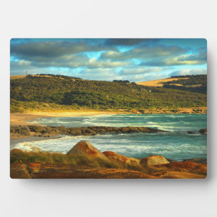 Emita Beach Flinders-eiland, Tasmanië Fotoplaat