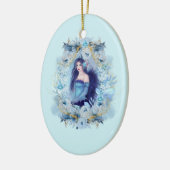 Emma ange avec fleurs Ornement (Gauche)