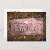 Emma Borden Grave Marker, Herfst River, MA Briefkaart (Voorkant / Achterkant)