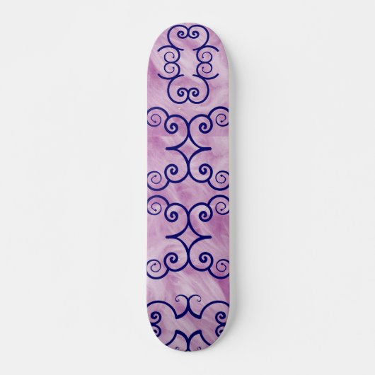 Emma Butterfly Scroll Designer Name Skateboard (Voorkant)