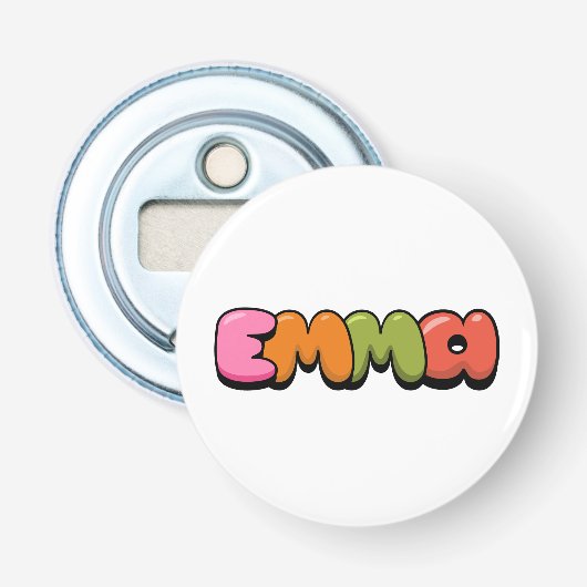 Emma Button Flesopener (Voorkant)