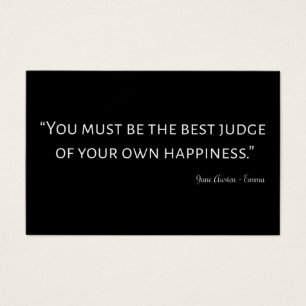 Emma by Jane Austen Quote I Visitekaartje