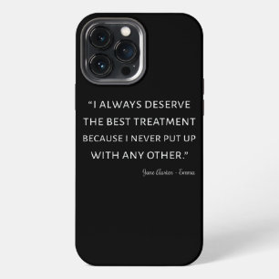 Emma by Jane Austen Quote II iPhone 13 Pro Max Hoesje