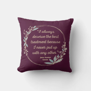 Emma by Jane Austen Quote II - Schuine stijl Kussen