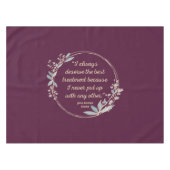 Emma by Jane Austen Quote II - Schuine stijl Tafelkleed (Voorkant (Horizontaal))