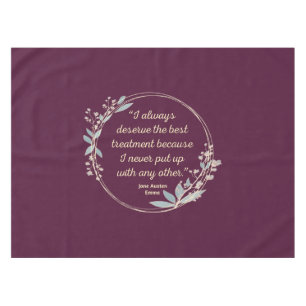 Emma by Jane Austen Quote II - Schuine stijl Tafelkleed
