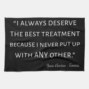 Emma by Jane Austen Quote II Theedoek