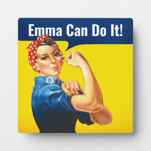 "EMMA Can Do", motivatie Rosie de Riveter, Fotoplaat