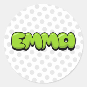 Emma Classic Round Sticker