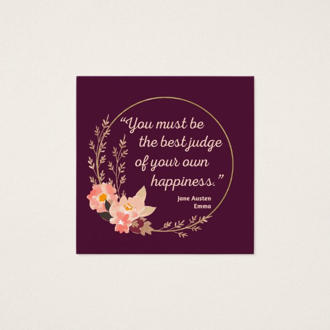 Emma De Jane Austen Citation I - Style Cute (Devant)