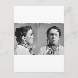 Emma Goldman - anarchist, 1911 Briefkaart