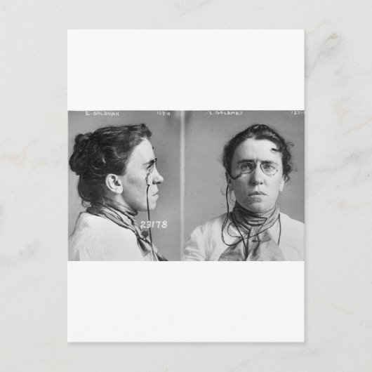 Emma Goldman - anarchist, 1911 Briefkaart (Voorkant)