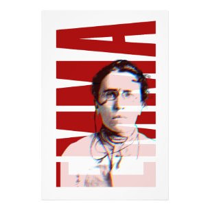 EMMA Goldman, feministische anarchistische vrouwen Foto Afdruk