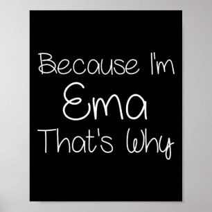 Emma Grappig Gepersonaliseerde Verjaardag Vrouwen Poster