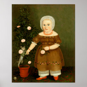 Emma Homan door John Bradley ~ c.1844 Poster