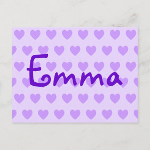 Emma in het Paars Briefkaart