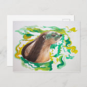 Emma la carte postale Otter (Devant / Derrière)