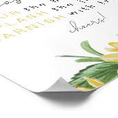 EMMA Landelijke zonnestroombreed bord voor mimosa' Poster (Hoek)