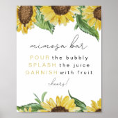 EMMA Landelijke zonnestroombretton voor mimosa Poster (Voorkant)