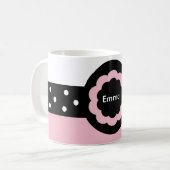 Emma Mug à pointes rose et blanc : 369 (Devant gauche)