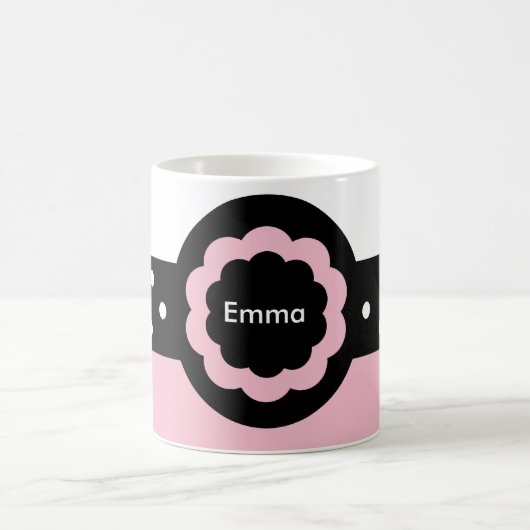 Emma Mug à pointes rose et blanc : 369 (Centre)