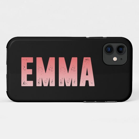 Emma-naam Case-Mate iPhone Case (Achterkant (horizontaal))