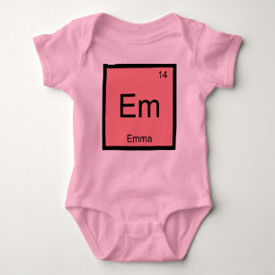 Emma Name Chemistry Element Periodic Table Romper
