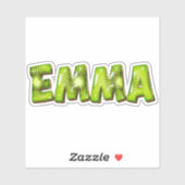 Emma Name Kiwi Design Autocollant (Feuille)