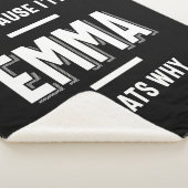 Emma Name Personalized Women Girl Sherpa Deken (3/4)