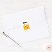 Emma- Personalized Emoji Classic Round Stickers (Envelop)