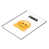 Emma- Personalized Emoji Notebook Notitieboek (Linkerzijde)