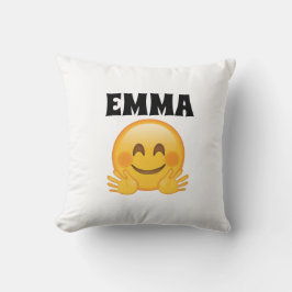 Emma- Persoonlijke Emoji Worpkussen  Kussen